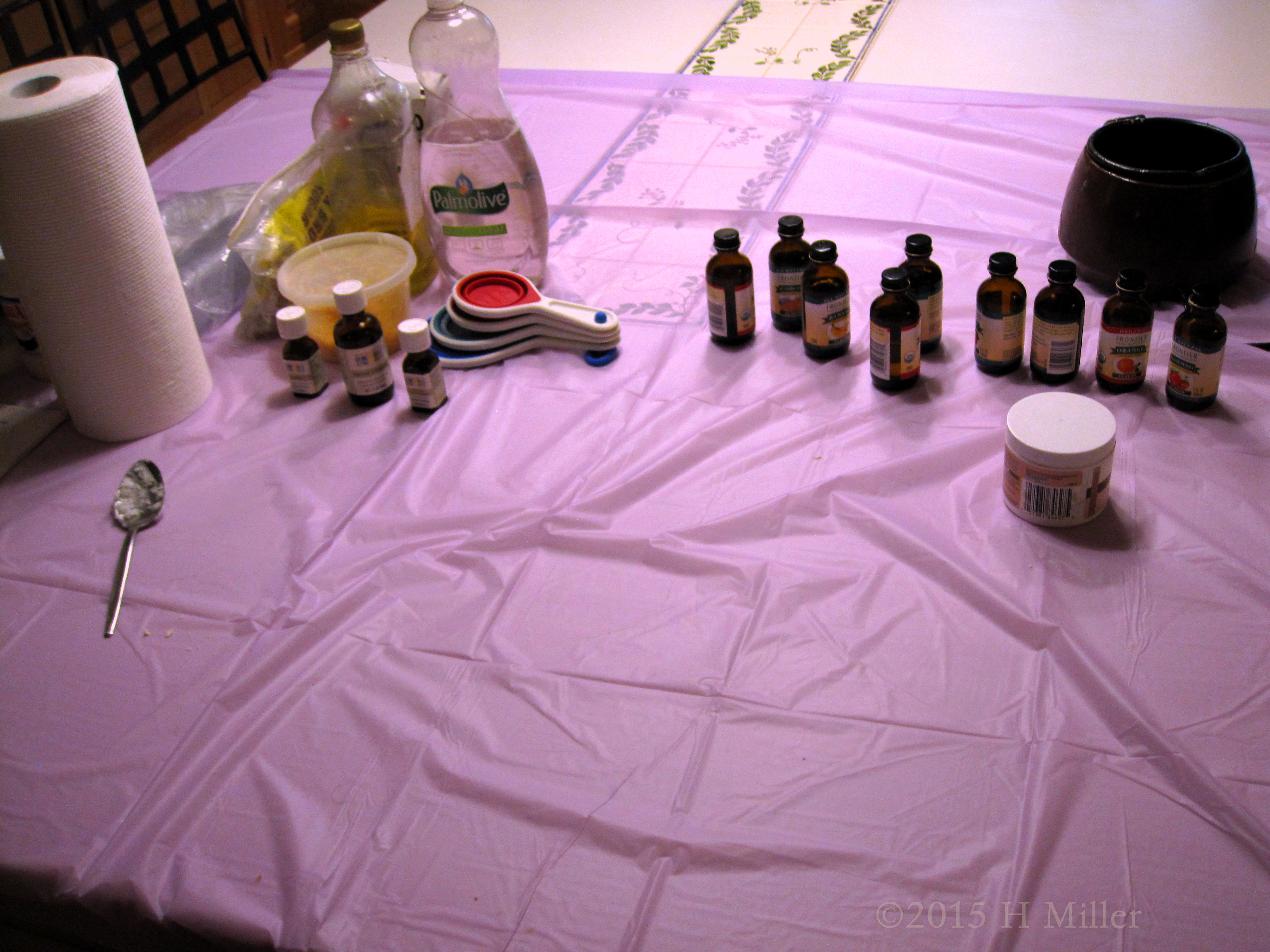 The Kids Craft Area Ready For Spa Party Fun! The Kids Craft Area Ready For Spa Party Fun!