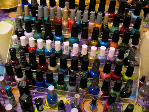So Many Colors To Choose FromAt The Kids Nail Spa
