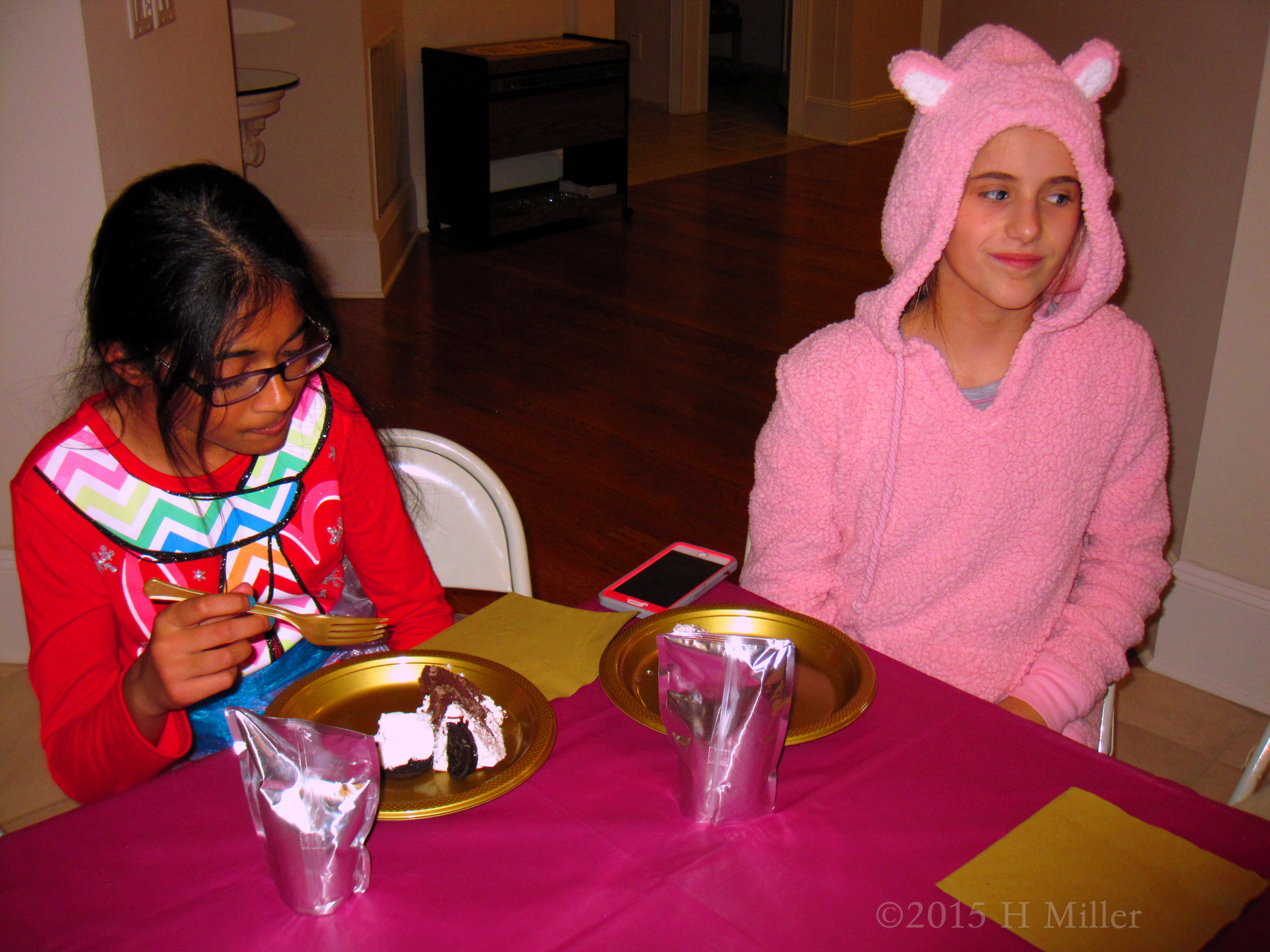 Isha's Friend Puts On Her Mouse Ears To Have Birthday Cake Isha's Friend Puts On Her Mouse Ears To Have Birthday Cake