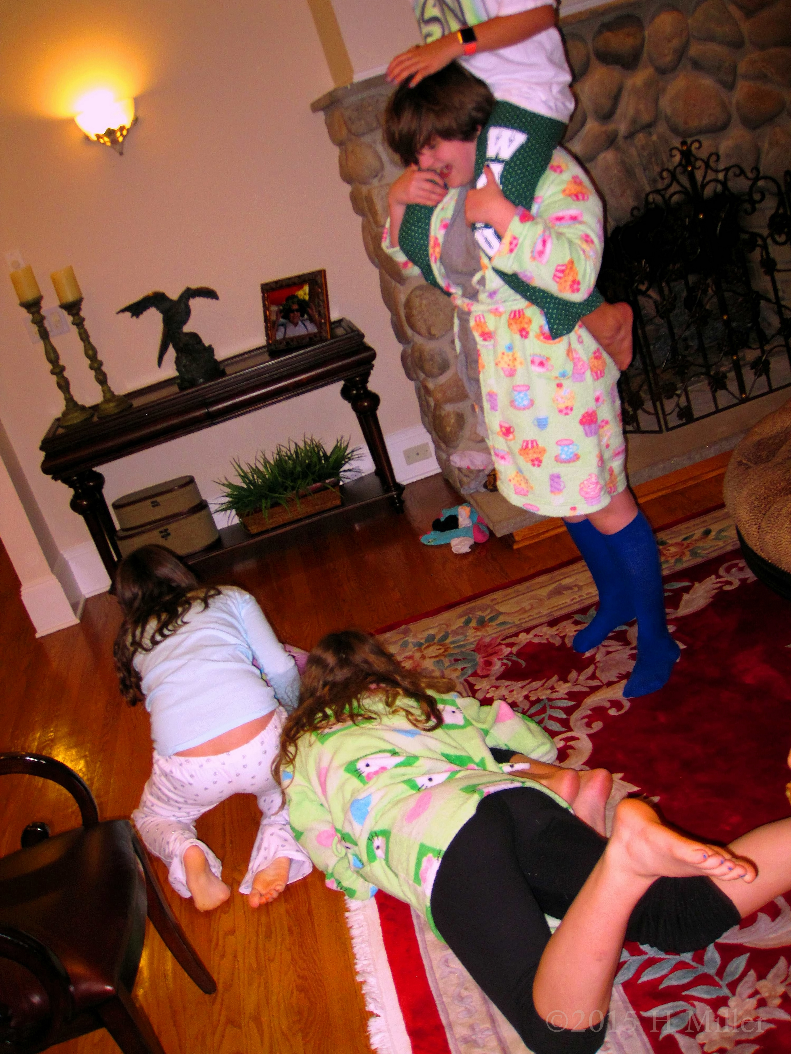 Playing Around In The Living Room At Isha's Girls Spa Party Playing Around In The Living Room At Isha's Girls Spa Party