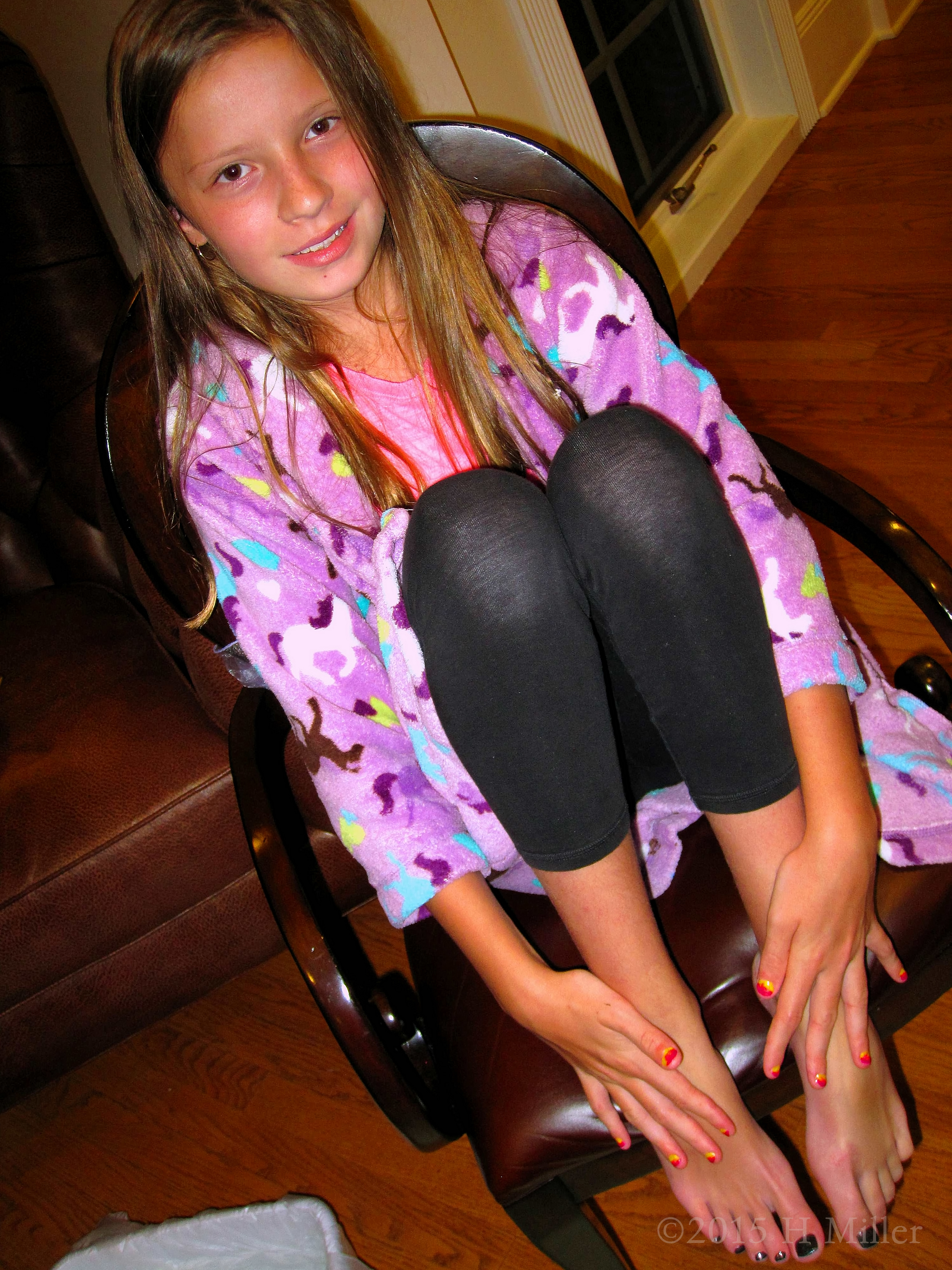 Showing Off All Her Nail Polish After The Nail Spa Showing Off All Her Nail Polish After The Nail Spa