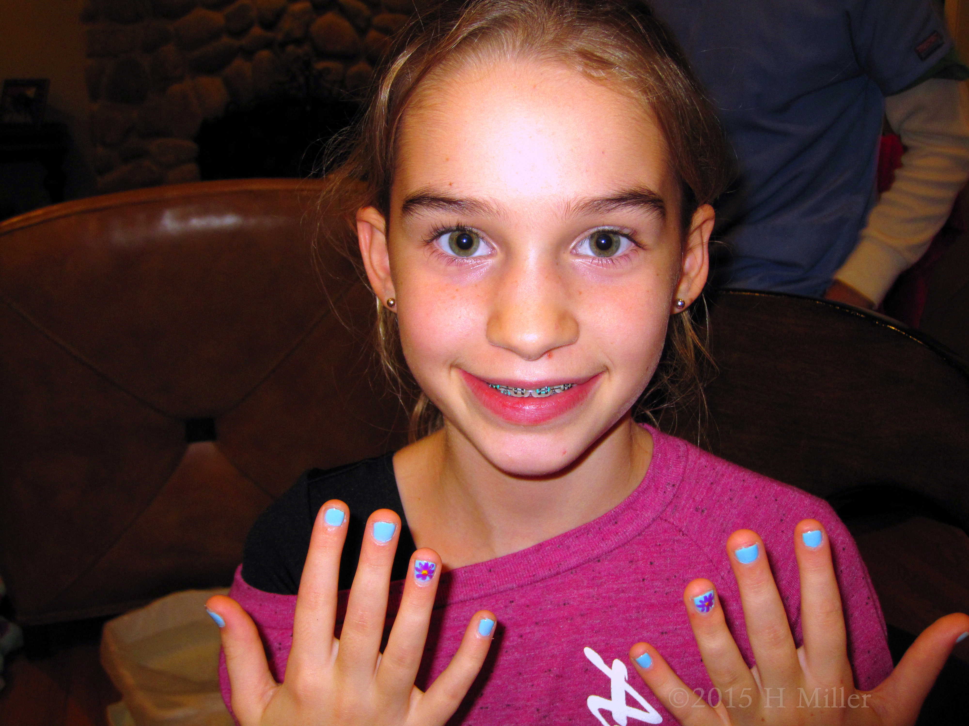 Showing Off Her Cupcake Nail Art Designs 