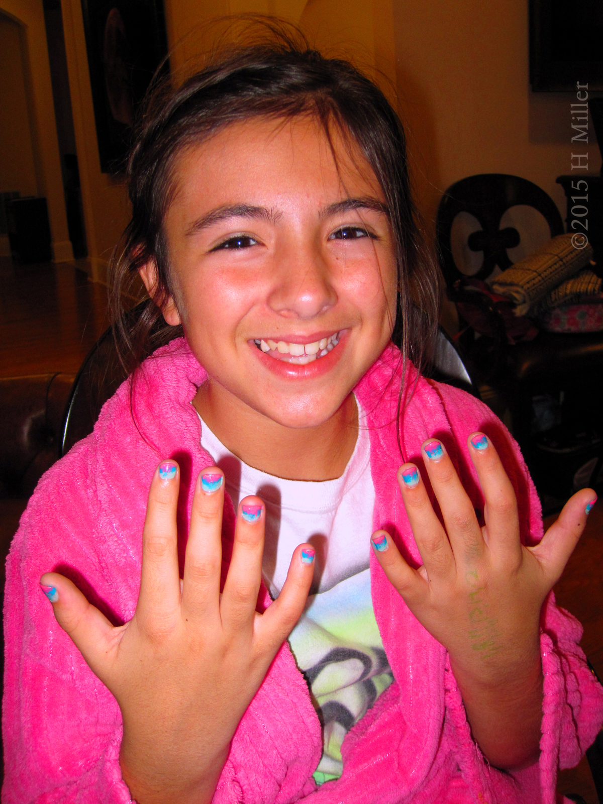 Another Big Smile With Her Nail Designs 