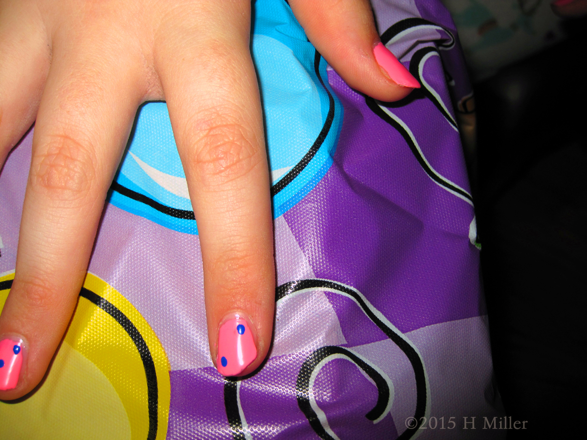 Another Close Up Of The Colorful Dice Nail Art Design 