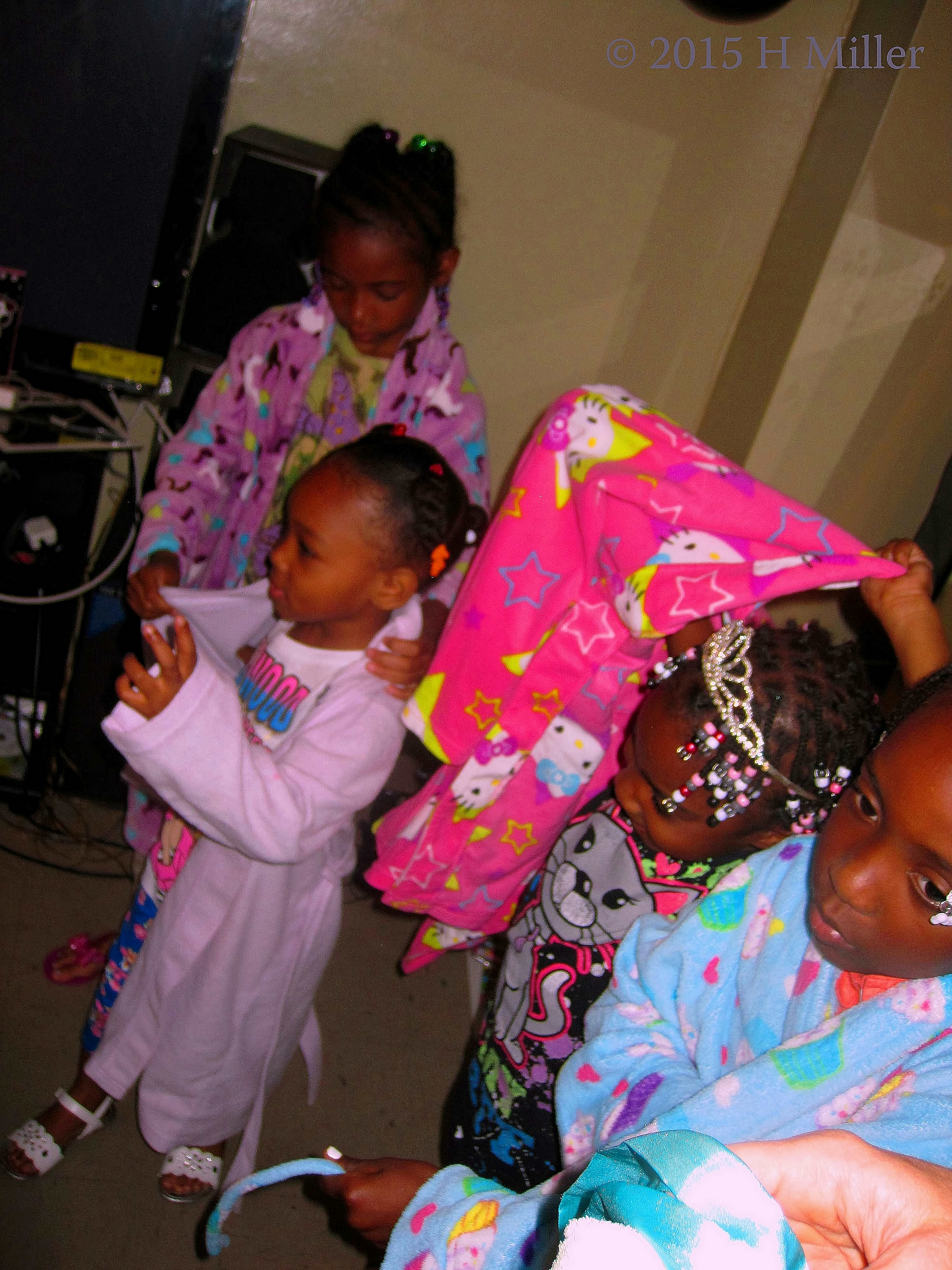 The Birthday Girl Has A Hello Kitty Robe. The Birthday Girl Has A Hello Kitty Robe.