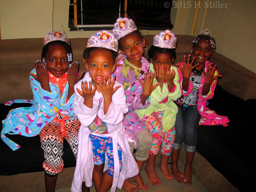 The Spa Birthday Party's Over! The Girls Show Their Crazy New Nails!