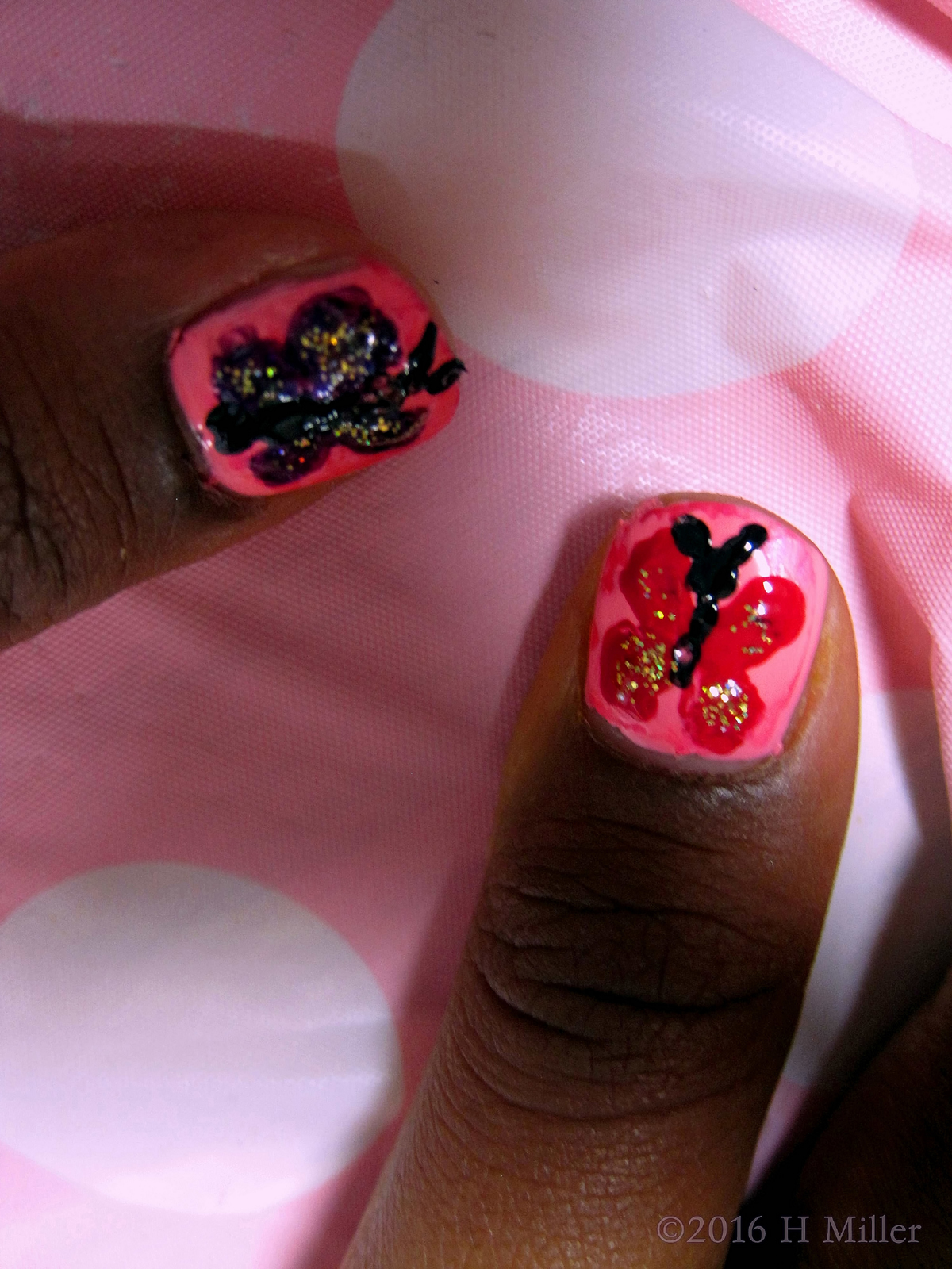 Butterfly Manicure Nail Art 
