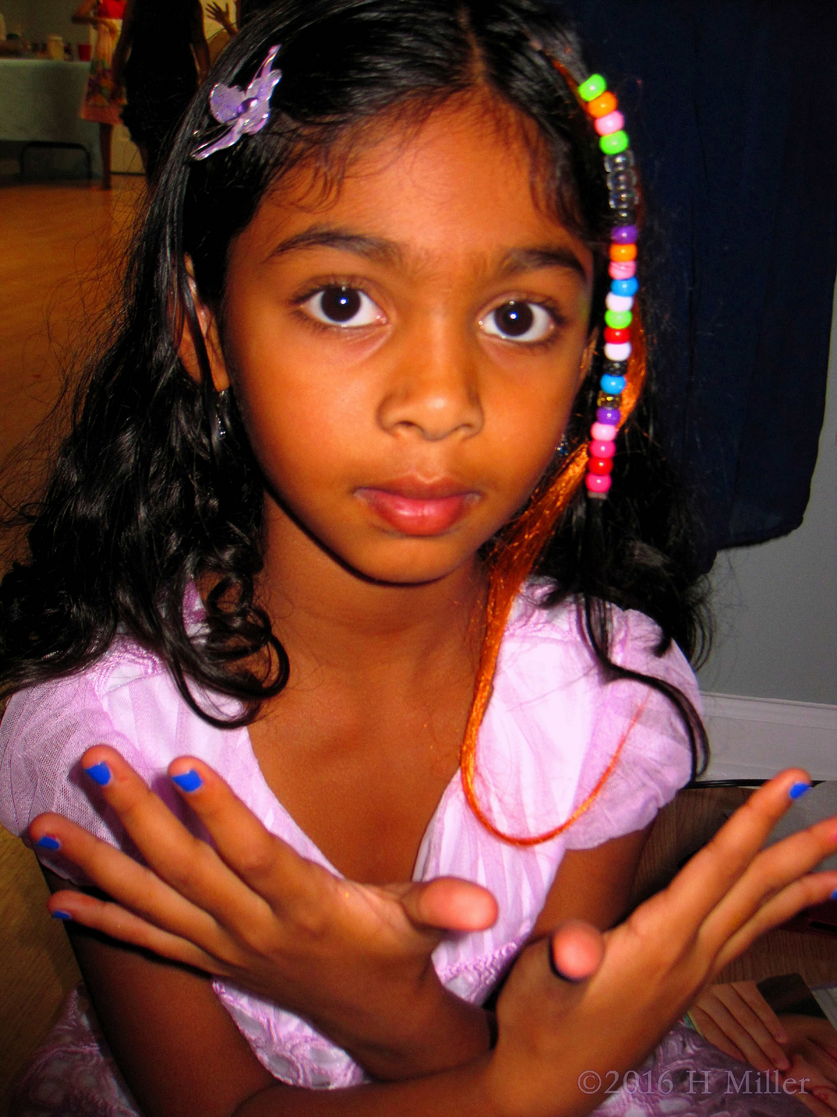 Posing After Mini Manis And Hairstyles 