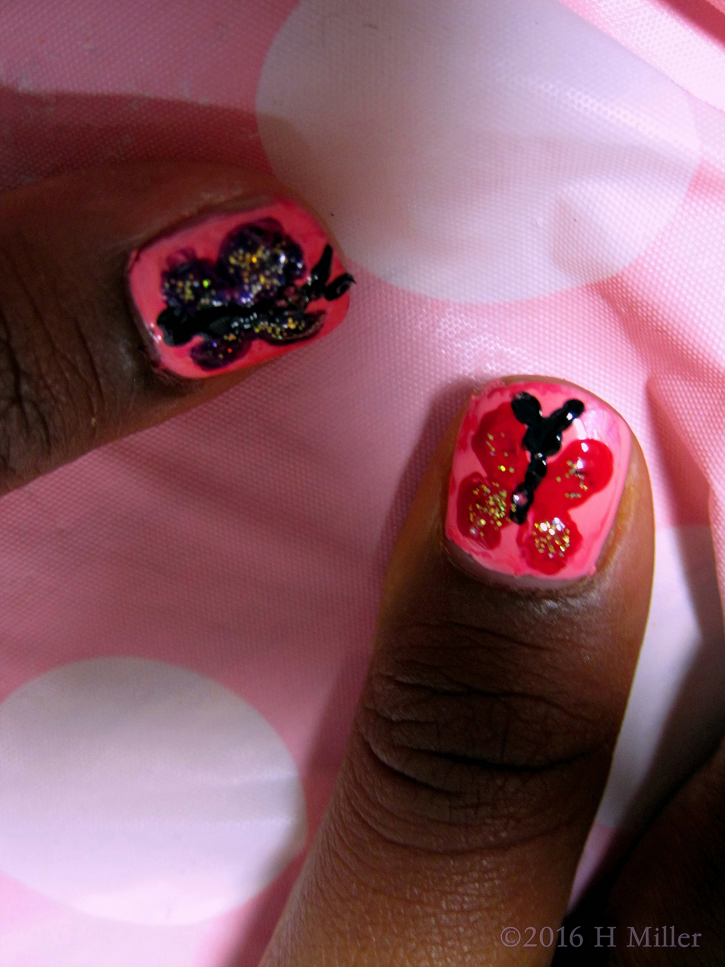 Butterfly Manicure Nail Art Butterfly Manicure Nail Art
