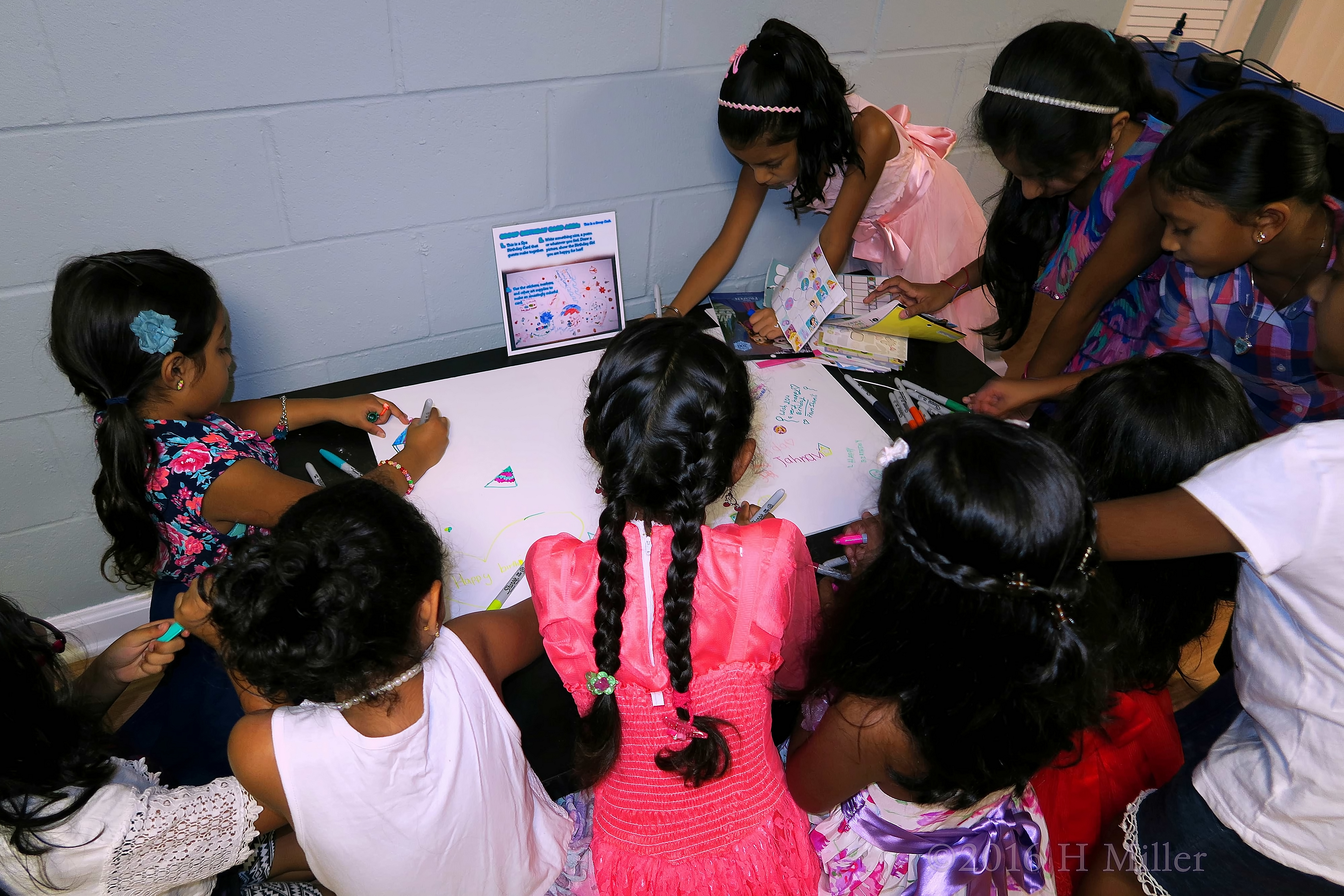 Coloring Together And Picking Out Stickers To Put On The Spa Birthday Card Coloring Together And Picking Out Stickers To Put On The Spa Birthday Card
