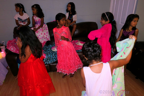 Hanging Out Before The At Home Spa Party For Kids. Hanging Out Before The At Home Spa Party For Kids.