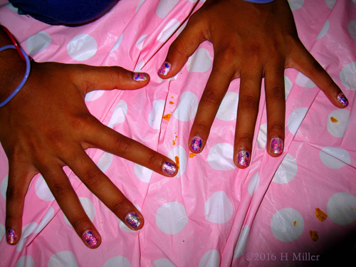 Pink And Purple Mini Manicure