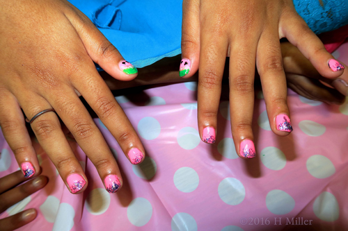 Watermelon Mini Manicure Nail Design.