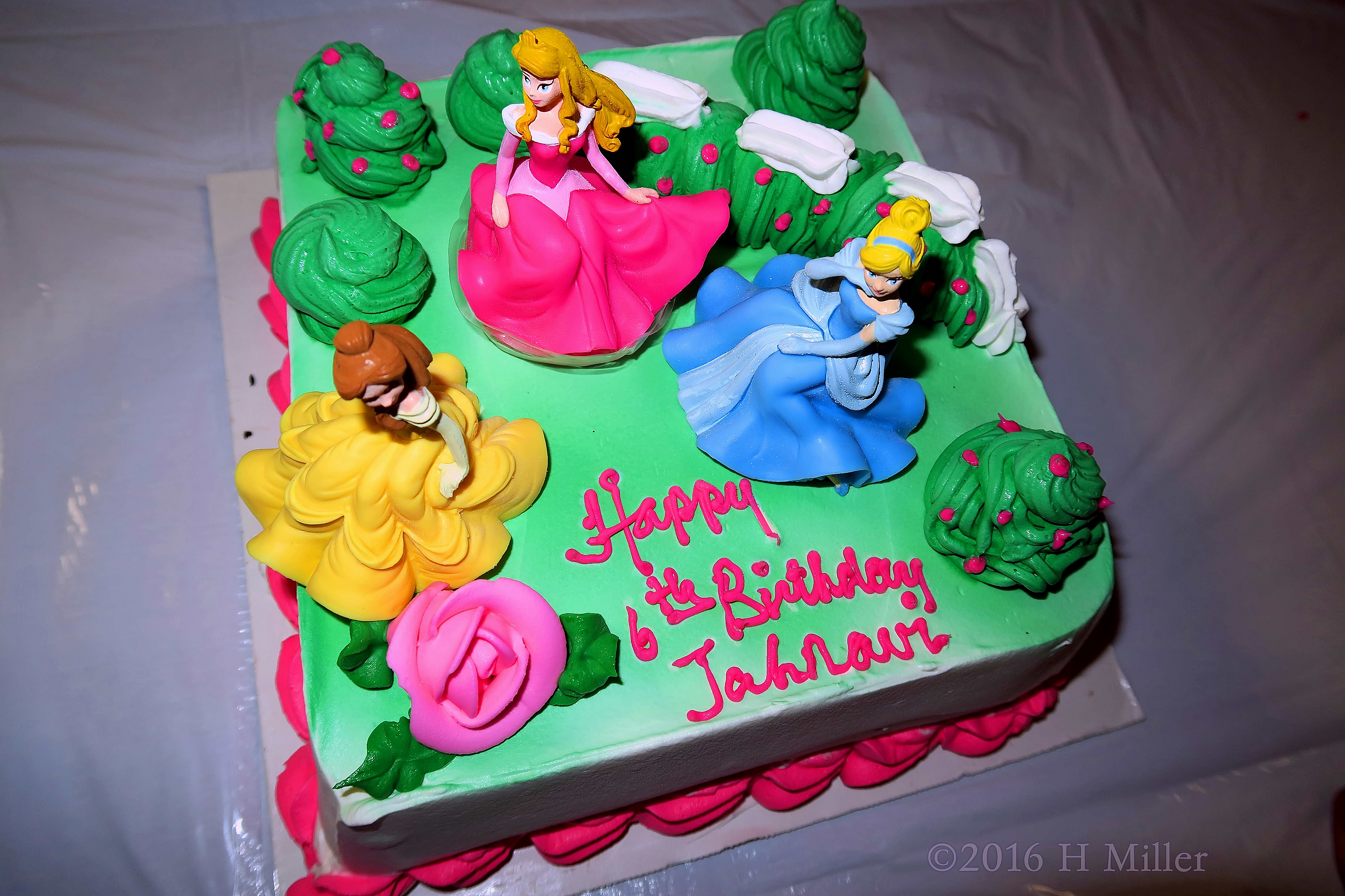 Princess Birthday Cake For Jahnavi's Kids Spa. 