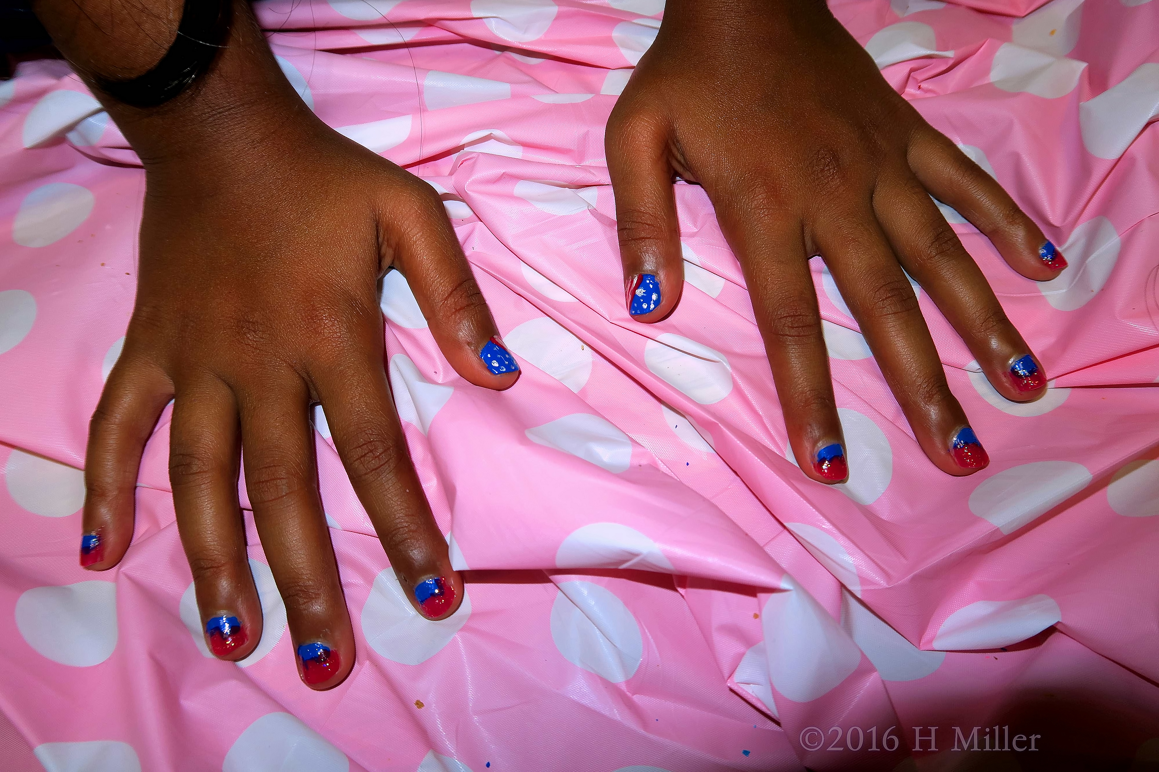 Red And Blue Mini Mani Red And Blue Mini Mani