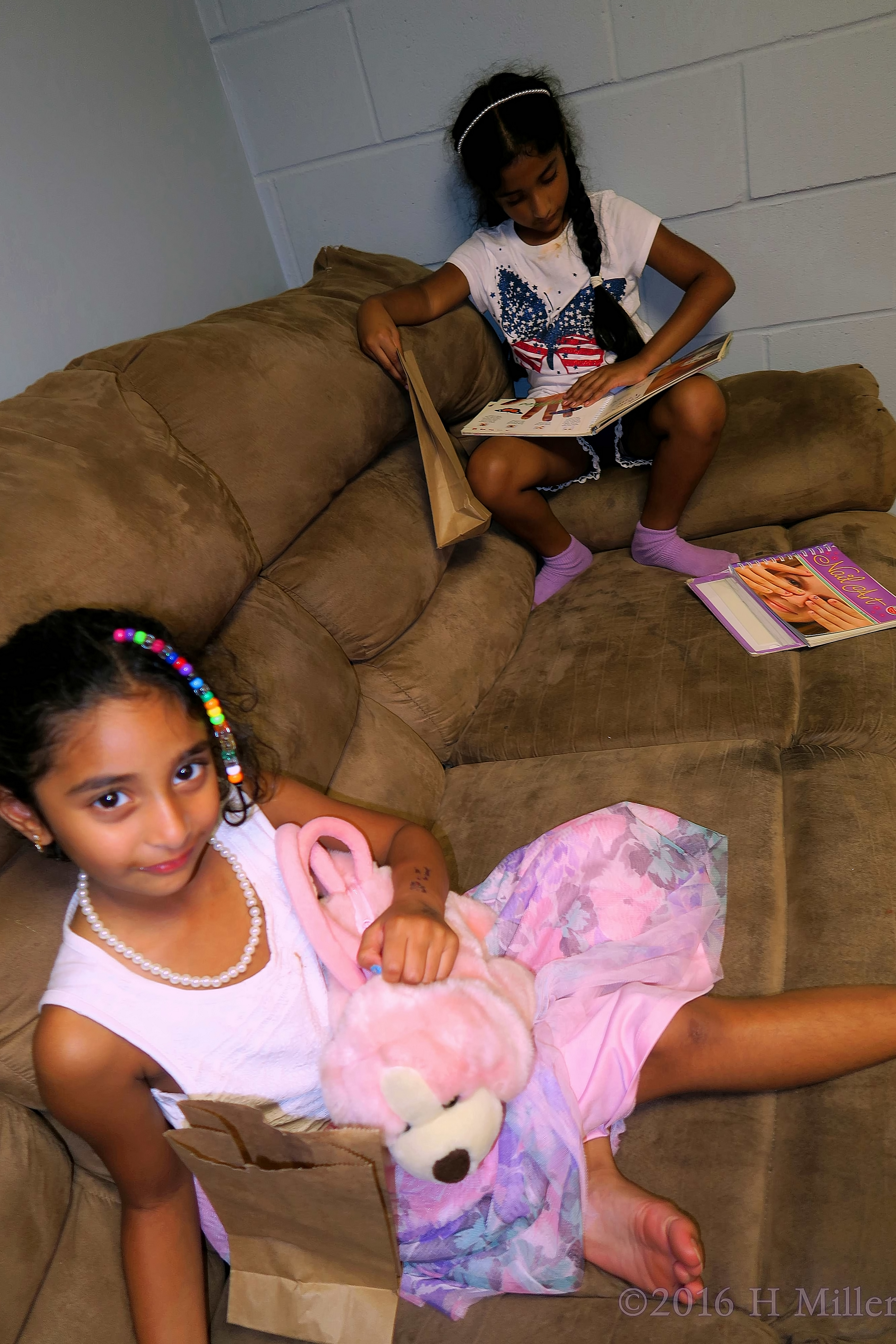 Relaxing During The Spa Party For Kids. Relaxing During The Spa Party For Kids.