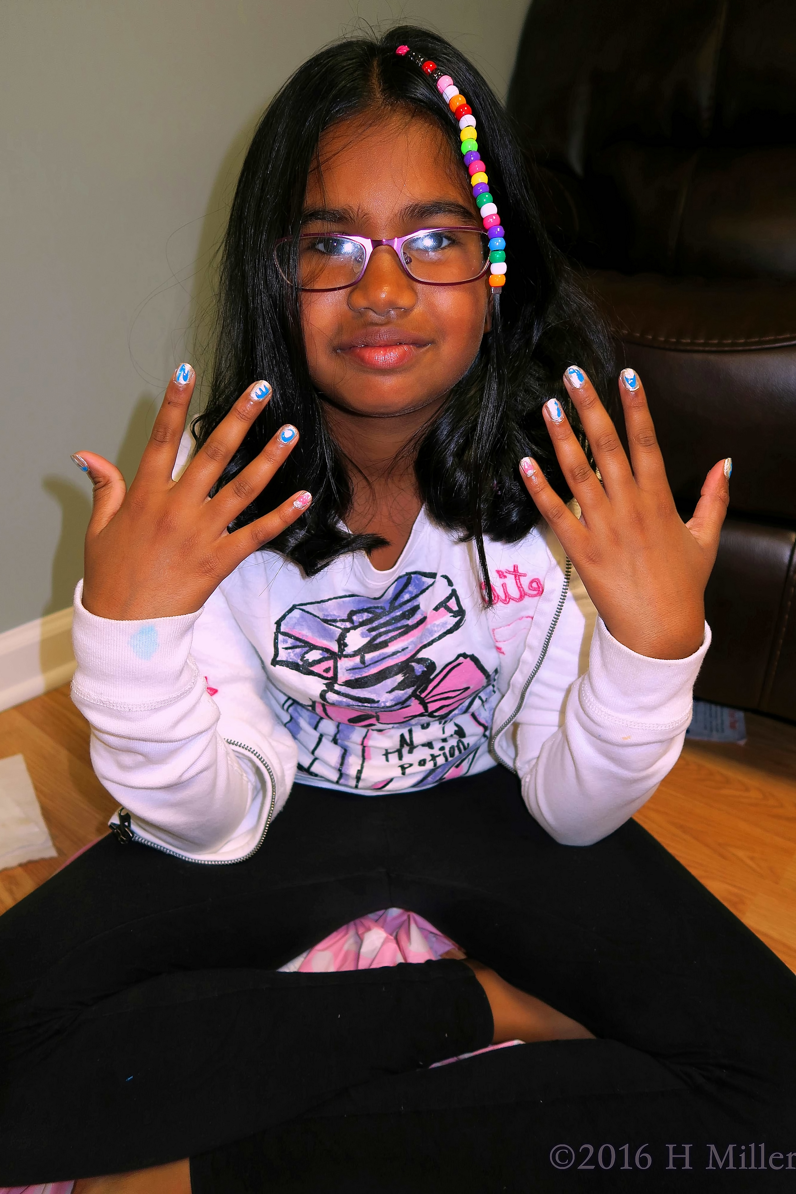 She Loves Her Home Girls Spa Hairstyle And Mini Mani! 4