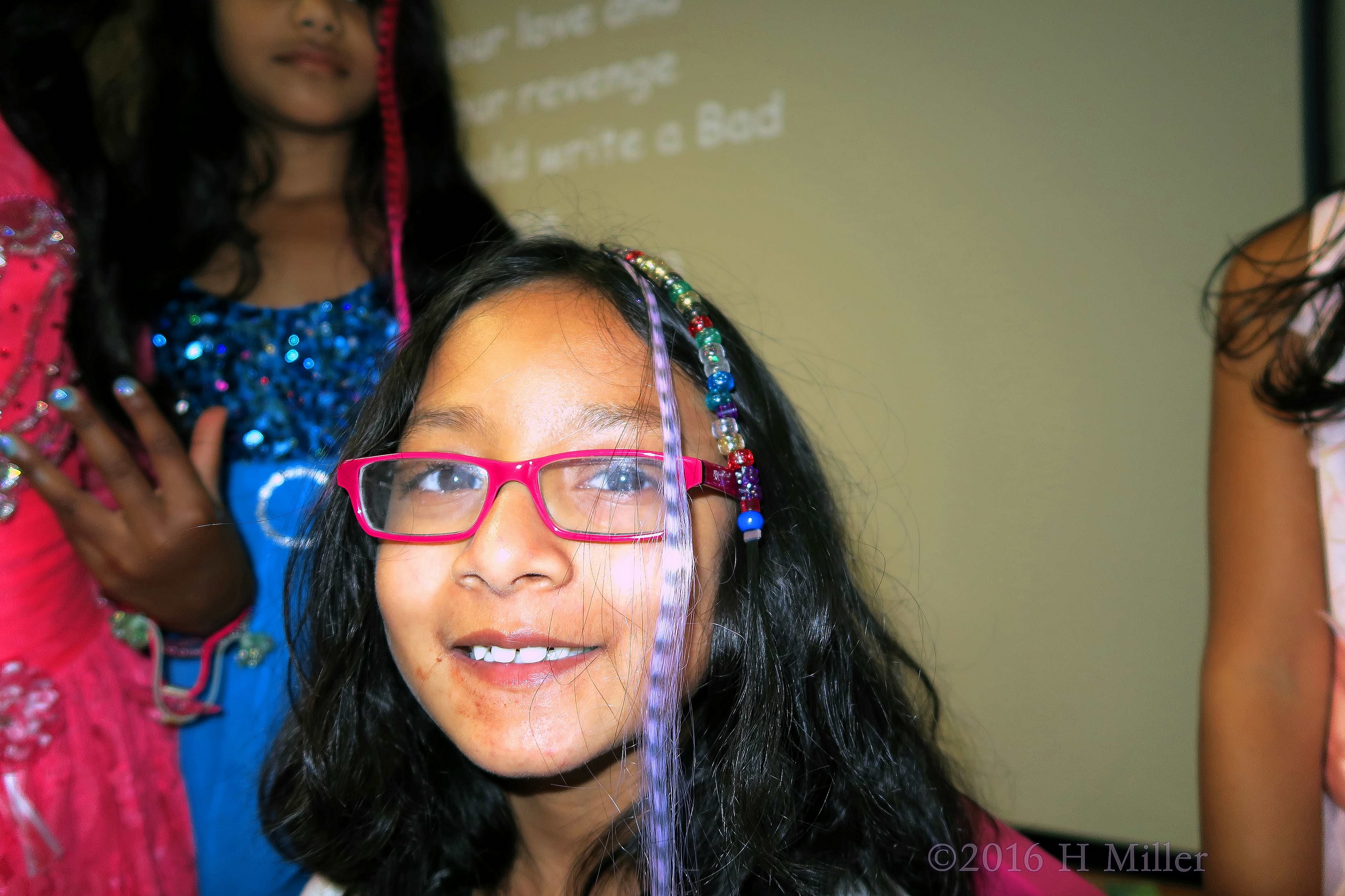 Super Cute Kids Spa Party Hair Feathers And Beads! 