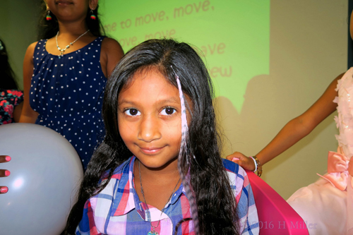 Smiling About Her New Spa Hairstyle. Smiling About Her New Spa Hairstyle.