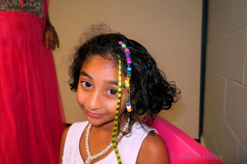 Super Cute Hair Feathers And Beads From The Spa Party For Kids