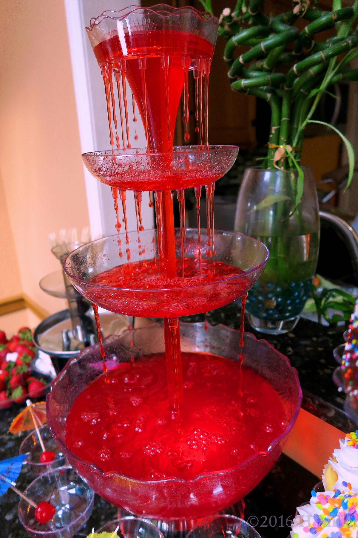 Cool Punch Fountain For The Kids Spa Party 