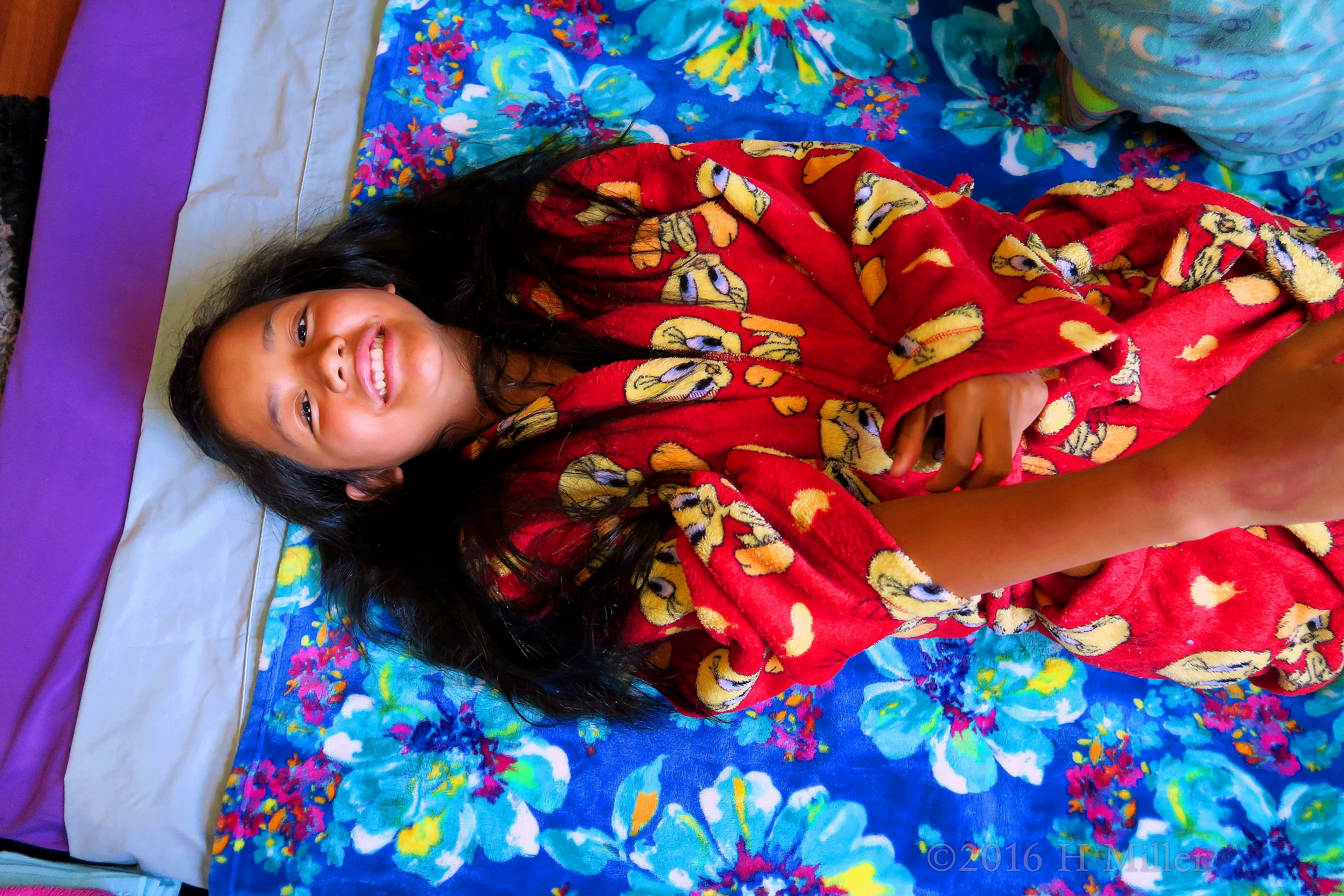 Already Relaxed And Excited For Her Kids Spa Treatment Already Relaxed And Excited For Her Kids Spa Treatment