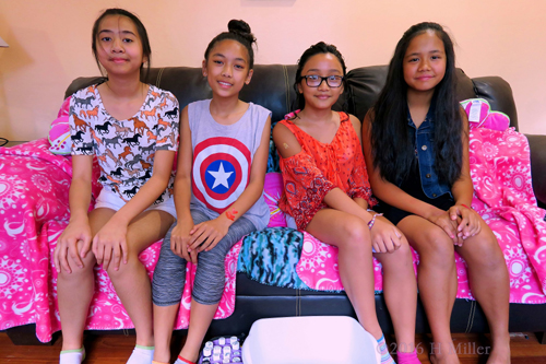 Group Photo Before The Kids Spa Party Group Photo Before The Kids Spa Party