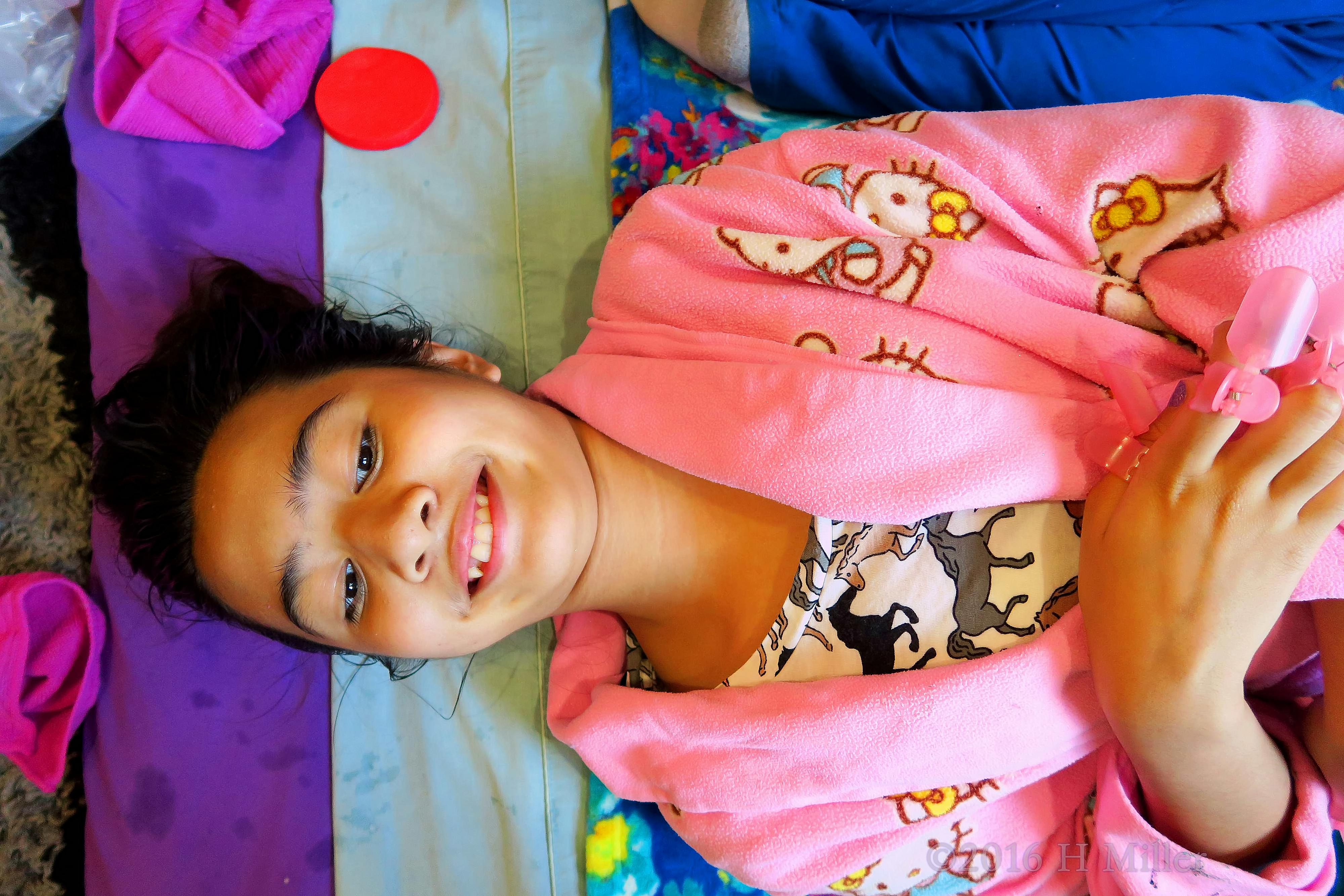 Having Fun At Her Home Girls Spa Party Having Fun At Her Home Girls Spa Party