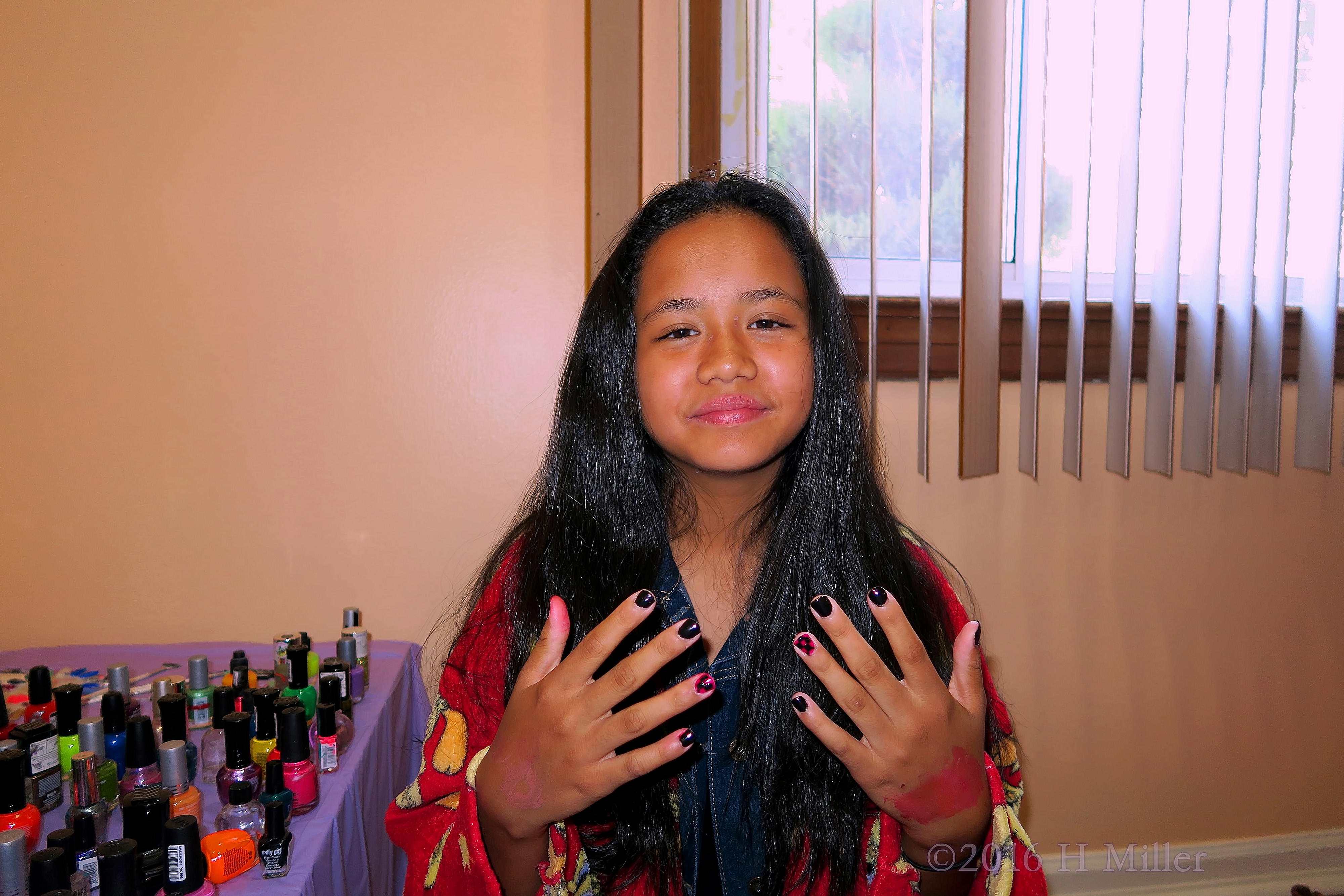 Loving Her Checkerboard Home Kids Mani 