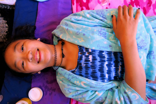 Excited For Her Kids Facial And Massage Excited For Her Kids Facial And Massage