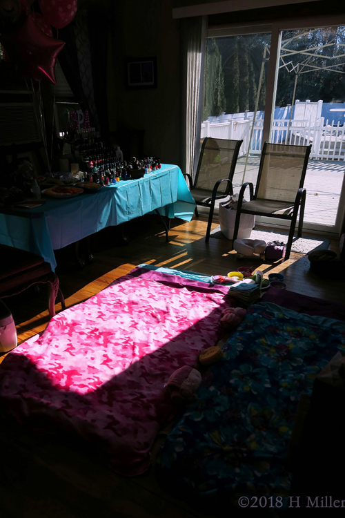 Completed Kids Spa Party Setup Completed Kids Spa Party Setup