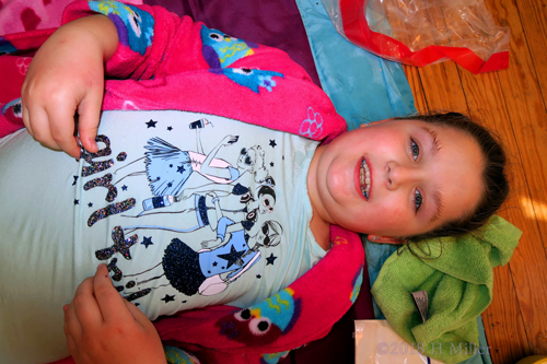 Girl Tribe! Kids Party Guest Posing Before Kids Facials! Girl Tribe! Kids Party Guest Posing Before Kids Facials!