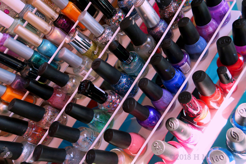 Glitters, Gels, And Mattes Oh My! Nail Polish Collection At The Kids Nail Salon!