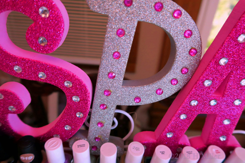 Hot Pink Letters Spa Banner!