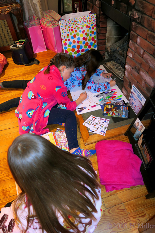 Stickers And Sharpie Selection For Party Guests Signing The Spa Birthday Card! Stickers And Sharpie Selection For Party Guests Signing The Spa Birthday Card!