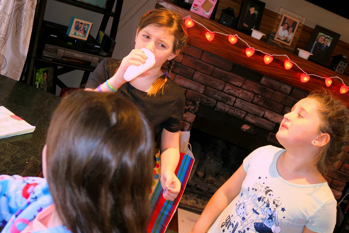 Kids Party Guests And Birthday Girl Playing! 