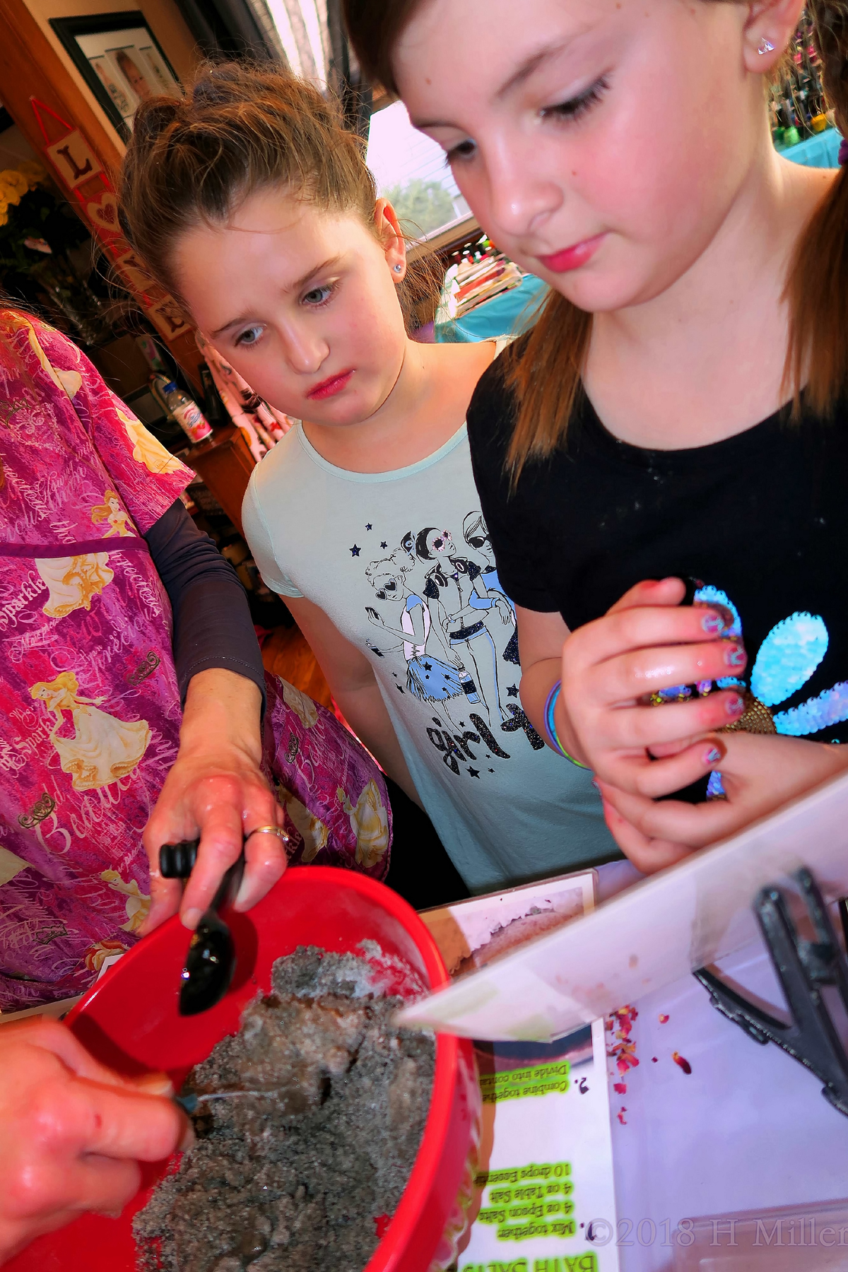 Party Guests Watching A Kids Craft Demonstration! 