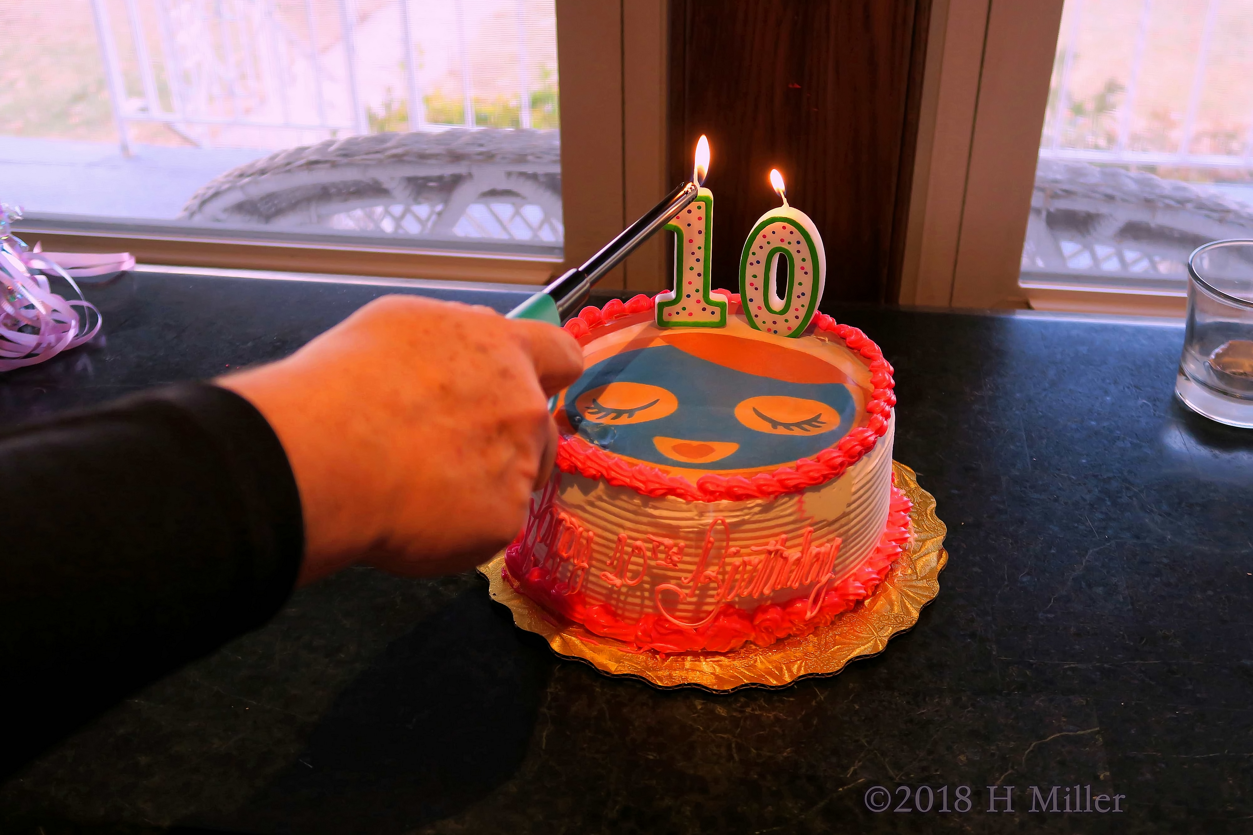 Make A Wish! Lighting The Candles On Kids Spa Party Birthday Cake! Make A Wish! Lighting The Candles On Kids Spa Party Birthday Cake!