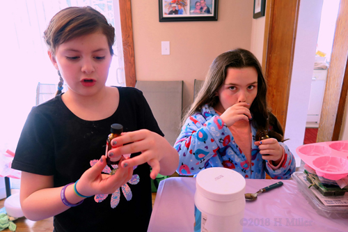 Party Guests Hard At Work Crafting! Party Guests Hard At Work Crafting!