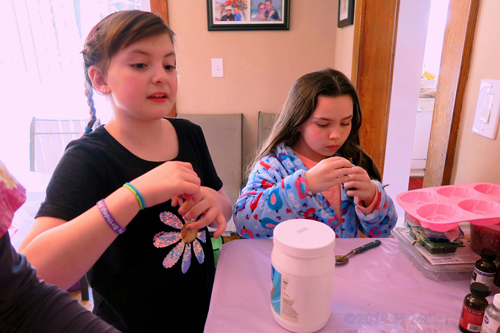 Party Guests Making Kids Crafts!