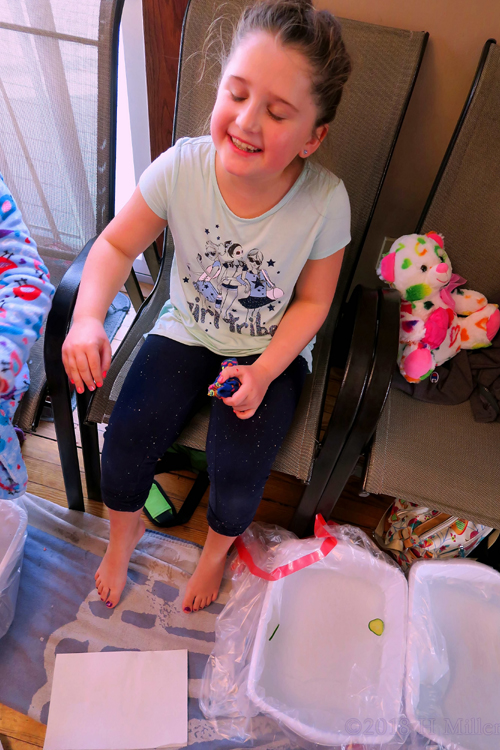 Playtime For Kids Spa Party Guest With Purple Glitter Kids Pedicure! Playtime For Kids Spa Party Guest With Purple Glitter Kids Pedicure!