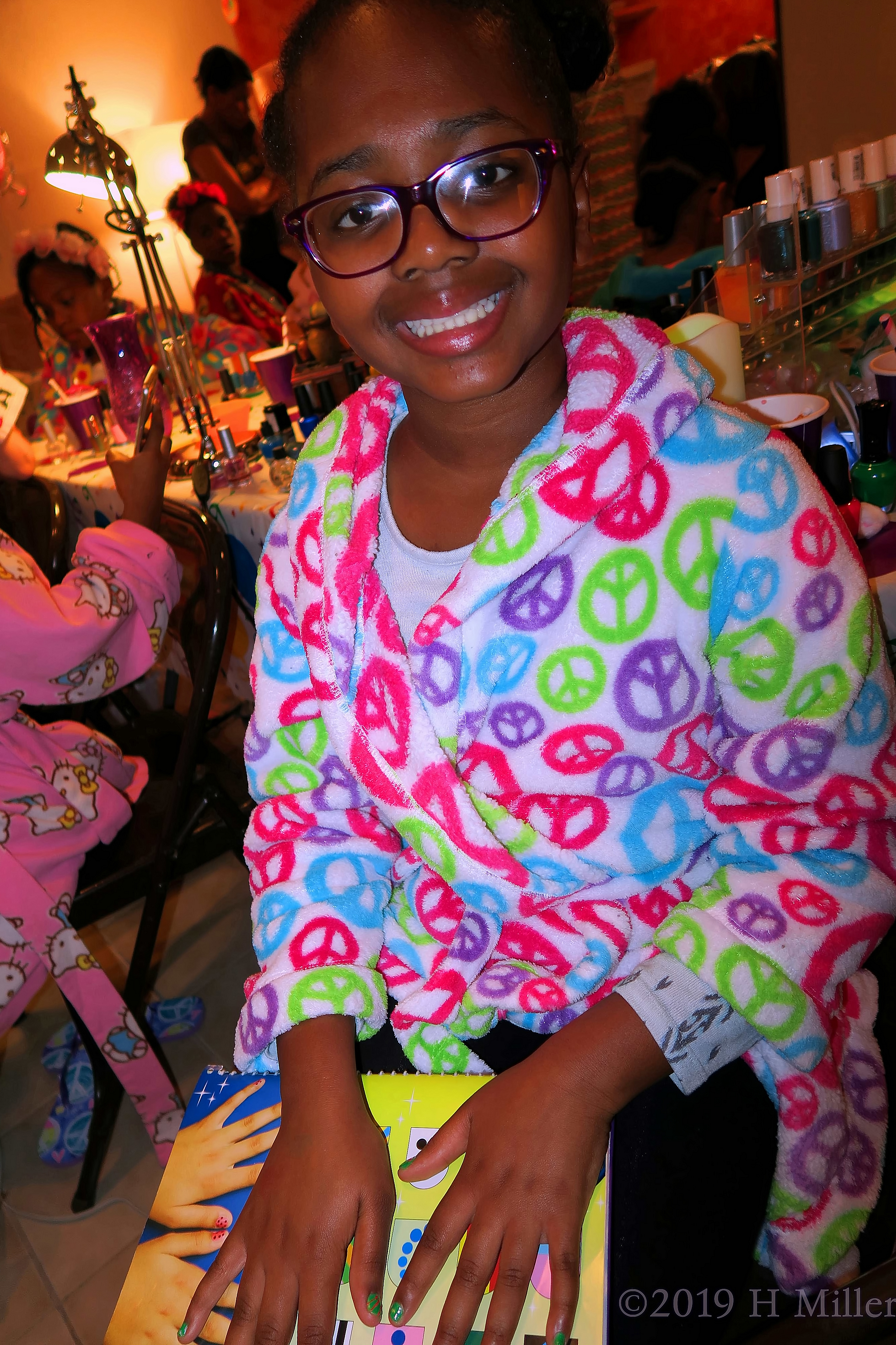 Party Guest Excited About Her Girls Manicure Party Guest Excited About Her Girls Manicure