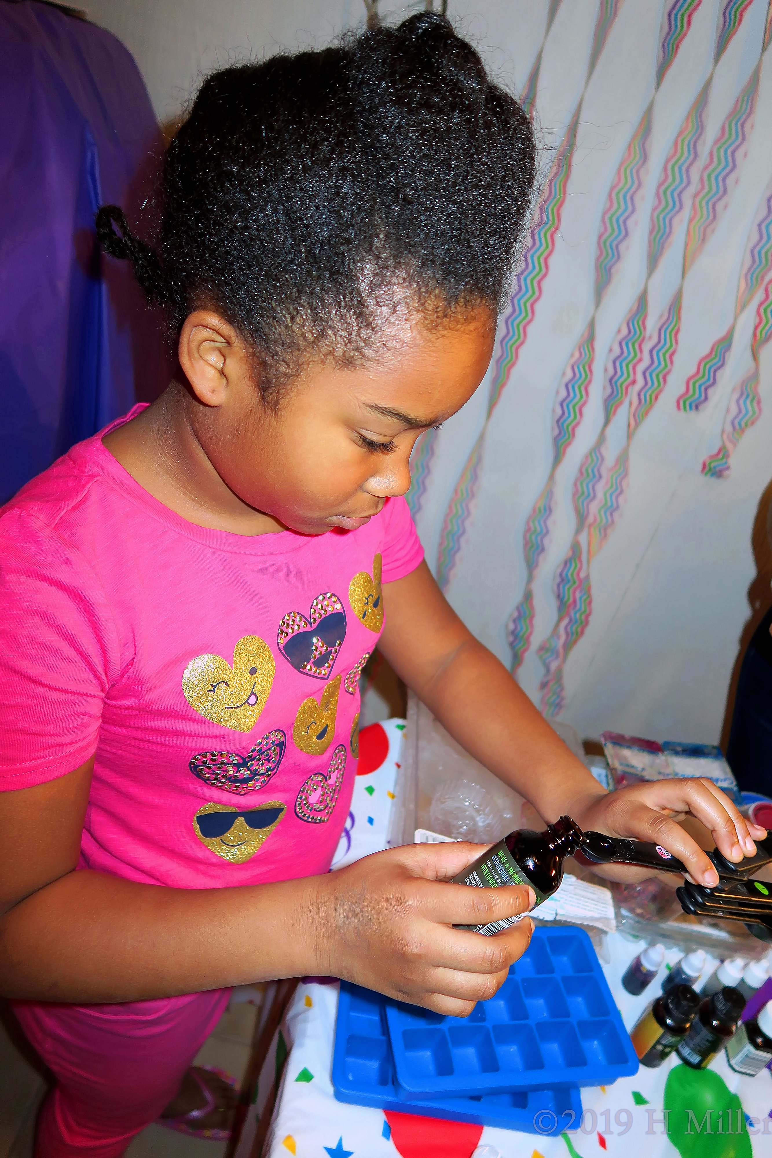 Pouring Her Dye Color For A Pretty Fun Bath Bomb Kids Craft. Pouring Her Dye Color For A Pretty Fun Bath Bomb Kids Craft.
