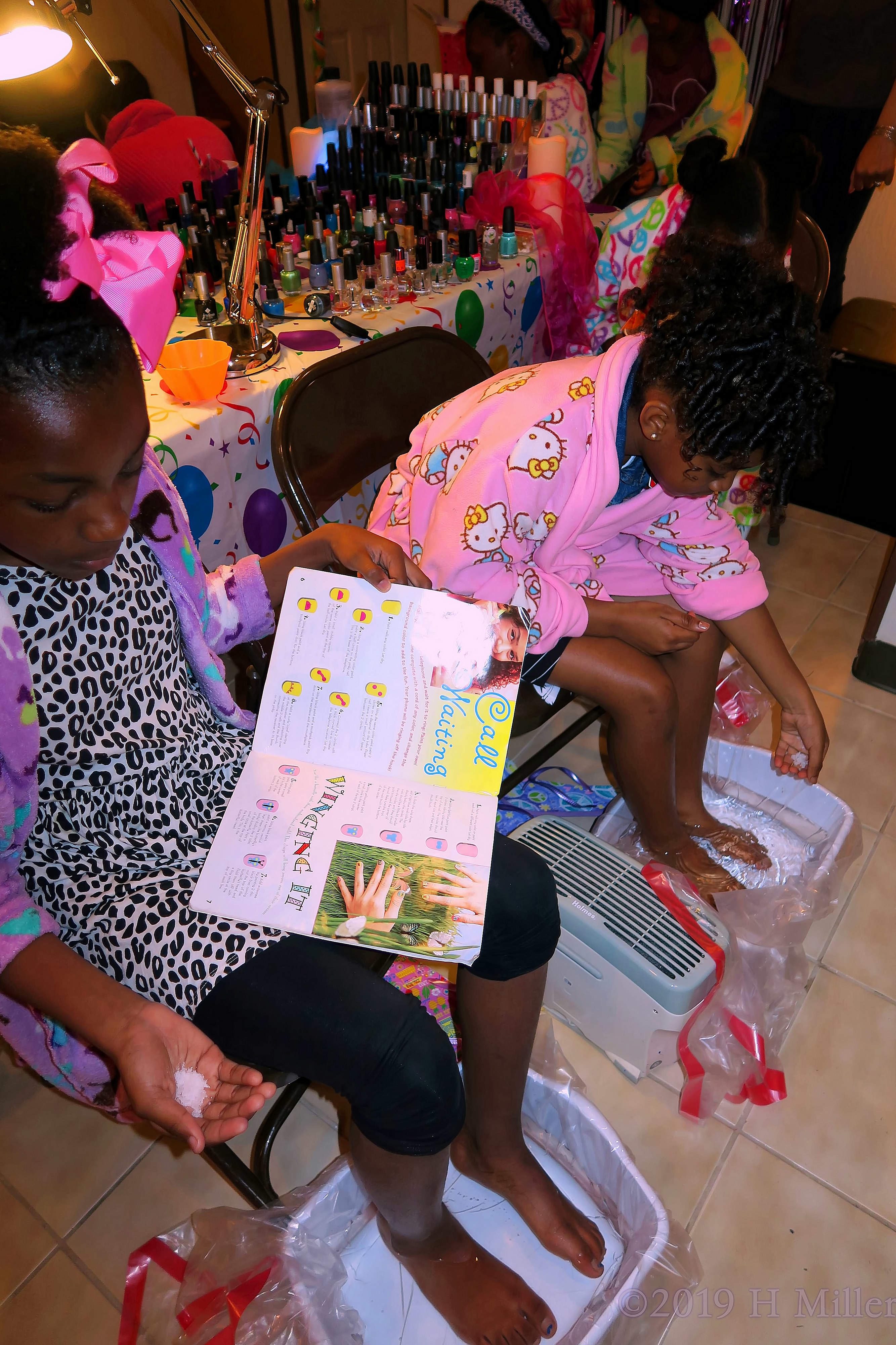 Putting Foot Soak Crystals In The Water Putting Foot Soak Crystals In The Water