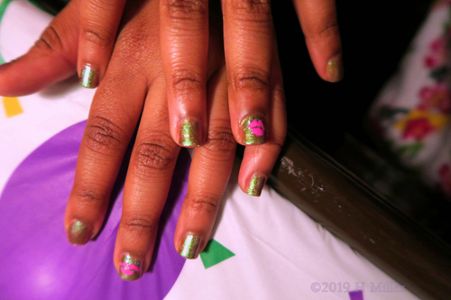 Pretty And Fun Girls Manicure And Nail Art. Pretty And Fun Girls Manicure And Nail Art.