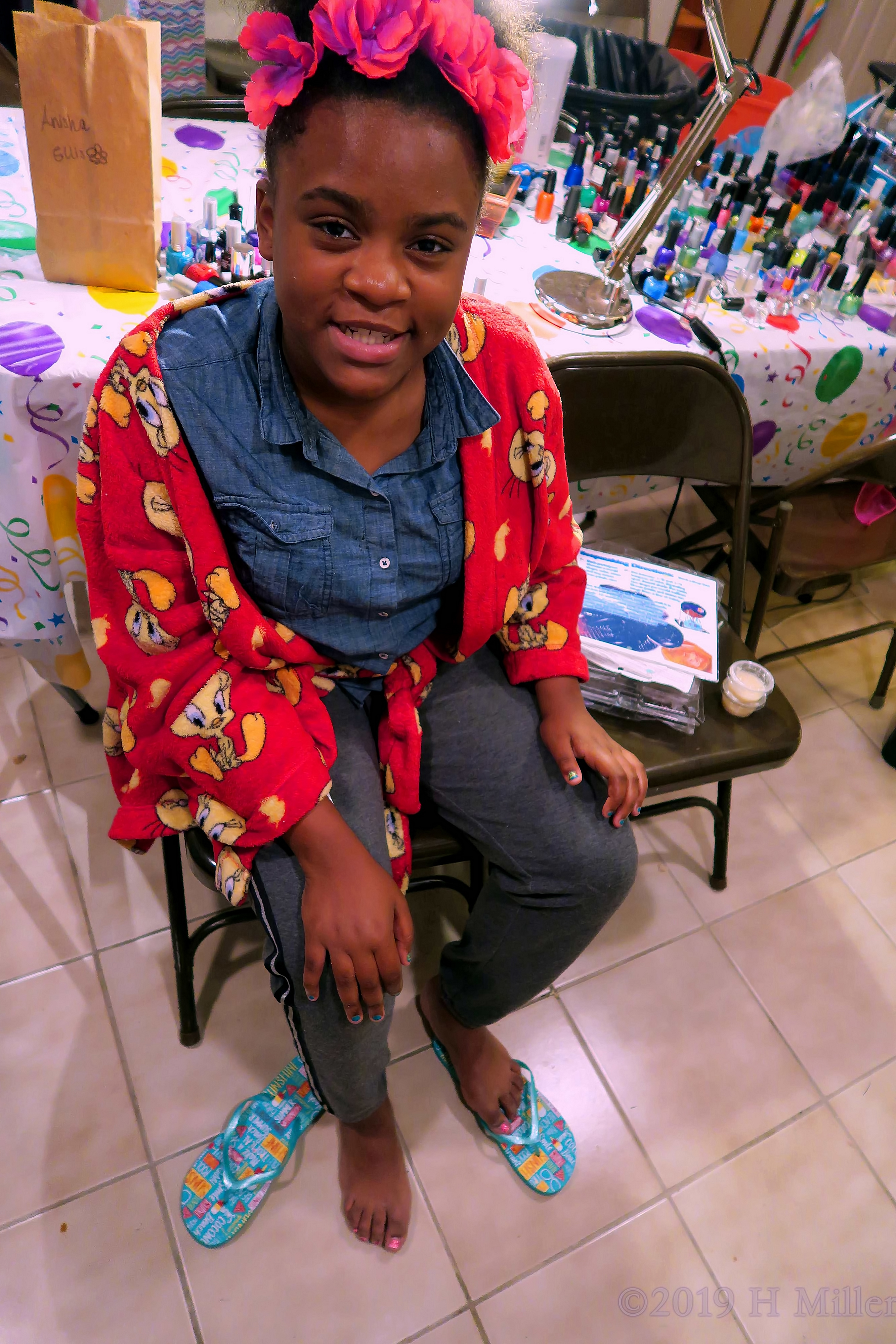 And She Loves Her Mini Pedi! And She Loves Her Mini Pedi!