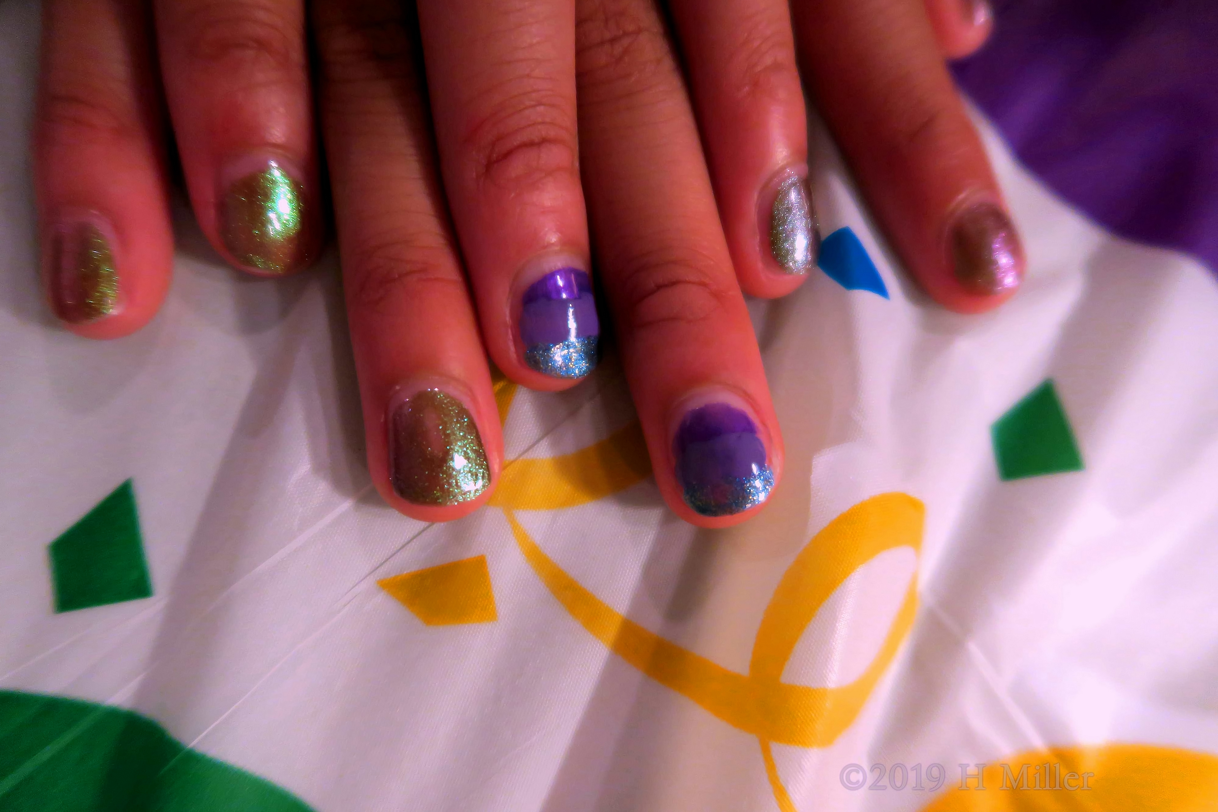 Close Up Of Nail Art Designs At Jordyn's Spa Party Close Up Of Nail Art Designs At Jordyn's Spa Party