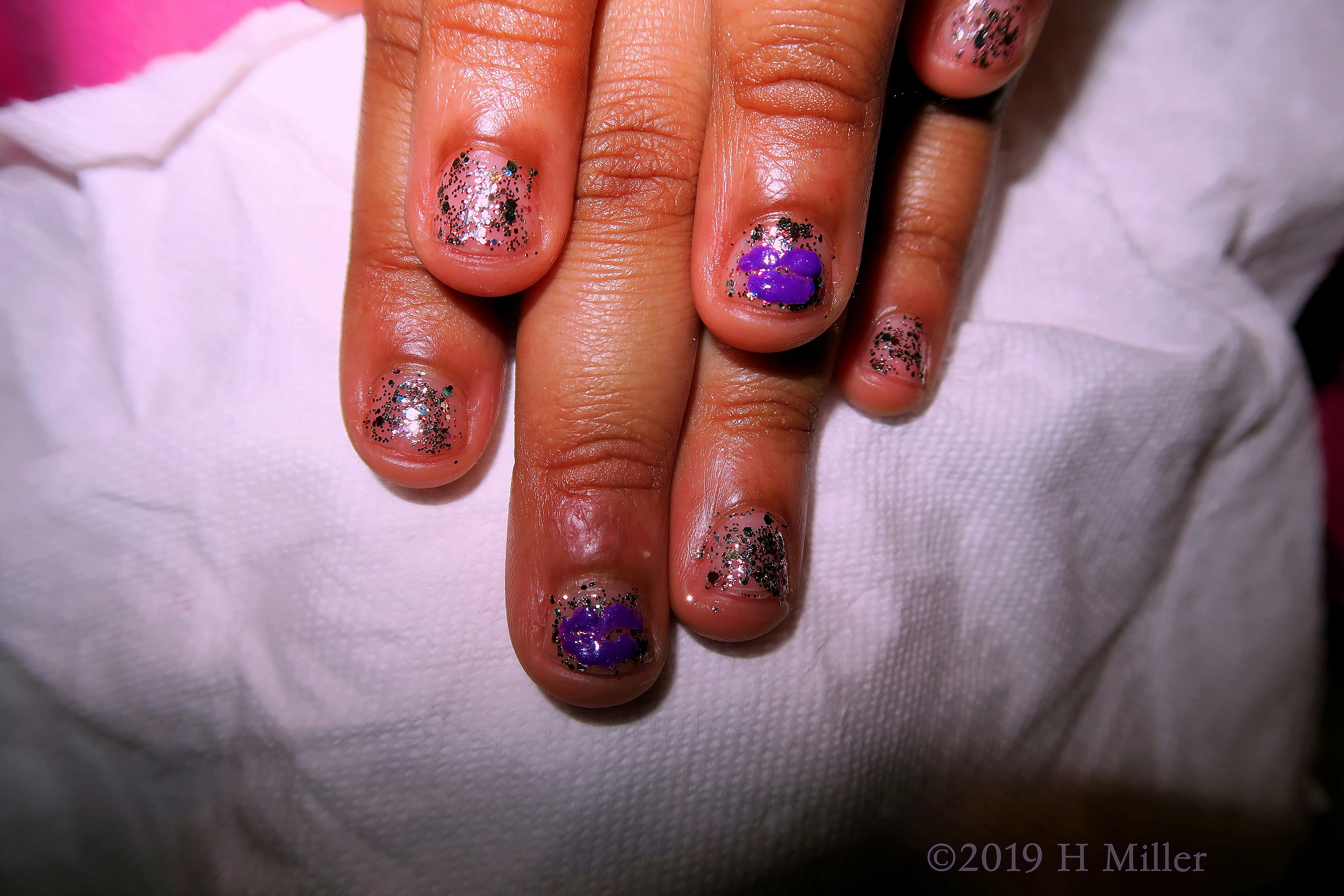 Fun Lipstick Nail Art Design At Jordyn's Spa Day Party Fun Lipstick Nail Art Design At Jordyn's Spa Day Party