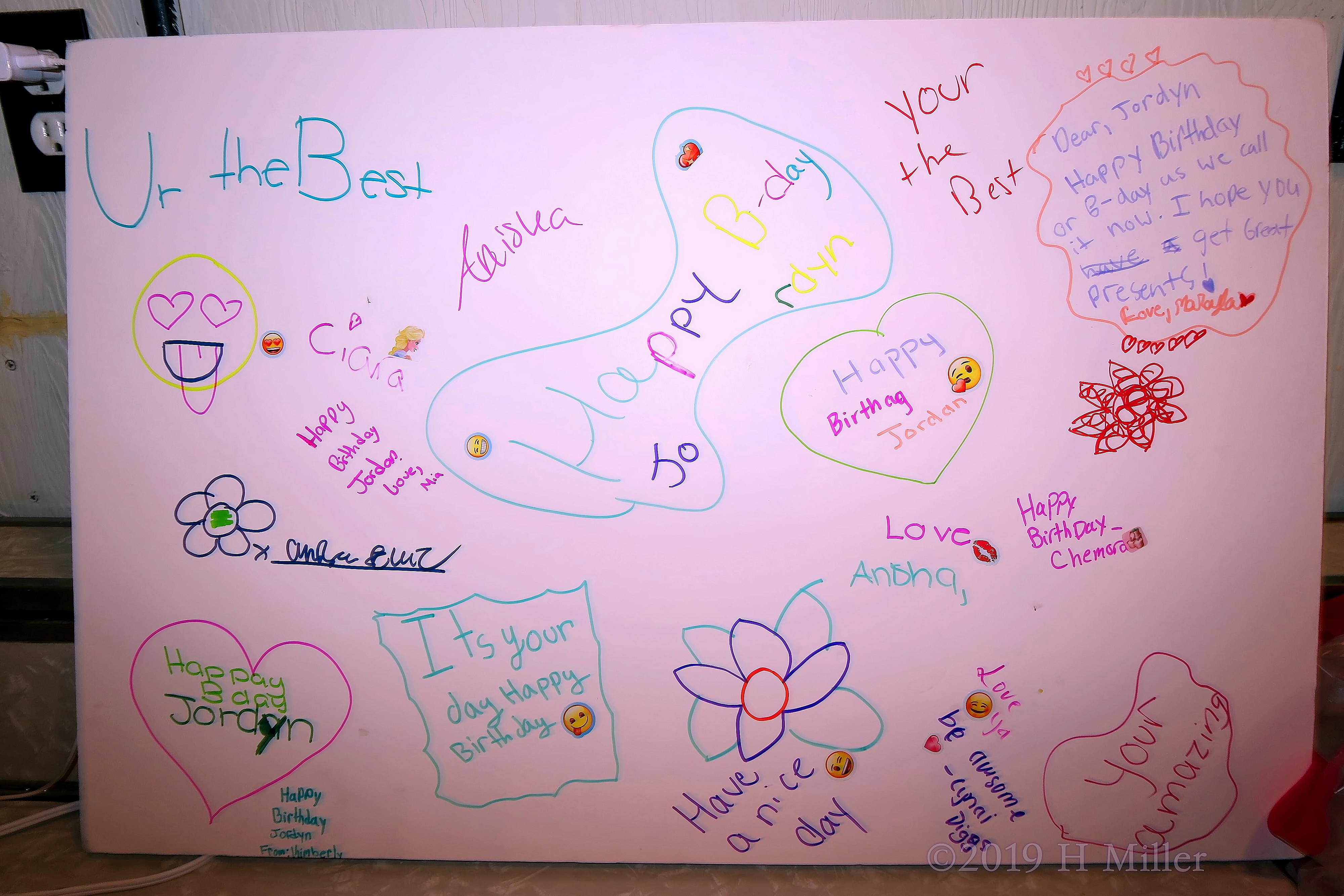 Party Guests Leave Sweet Messages On The Spa Birthday Card 4 Party Guests Leave Sweet Messages On The Spa Birthday Card 4