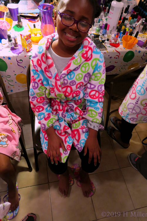 Another Happy Camper At Jordyn's Spa Day Birthday Party